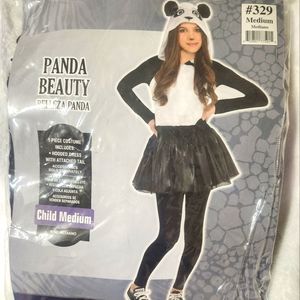 Girls panda beauty costume size M